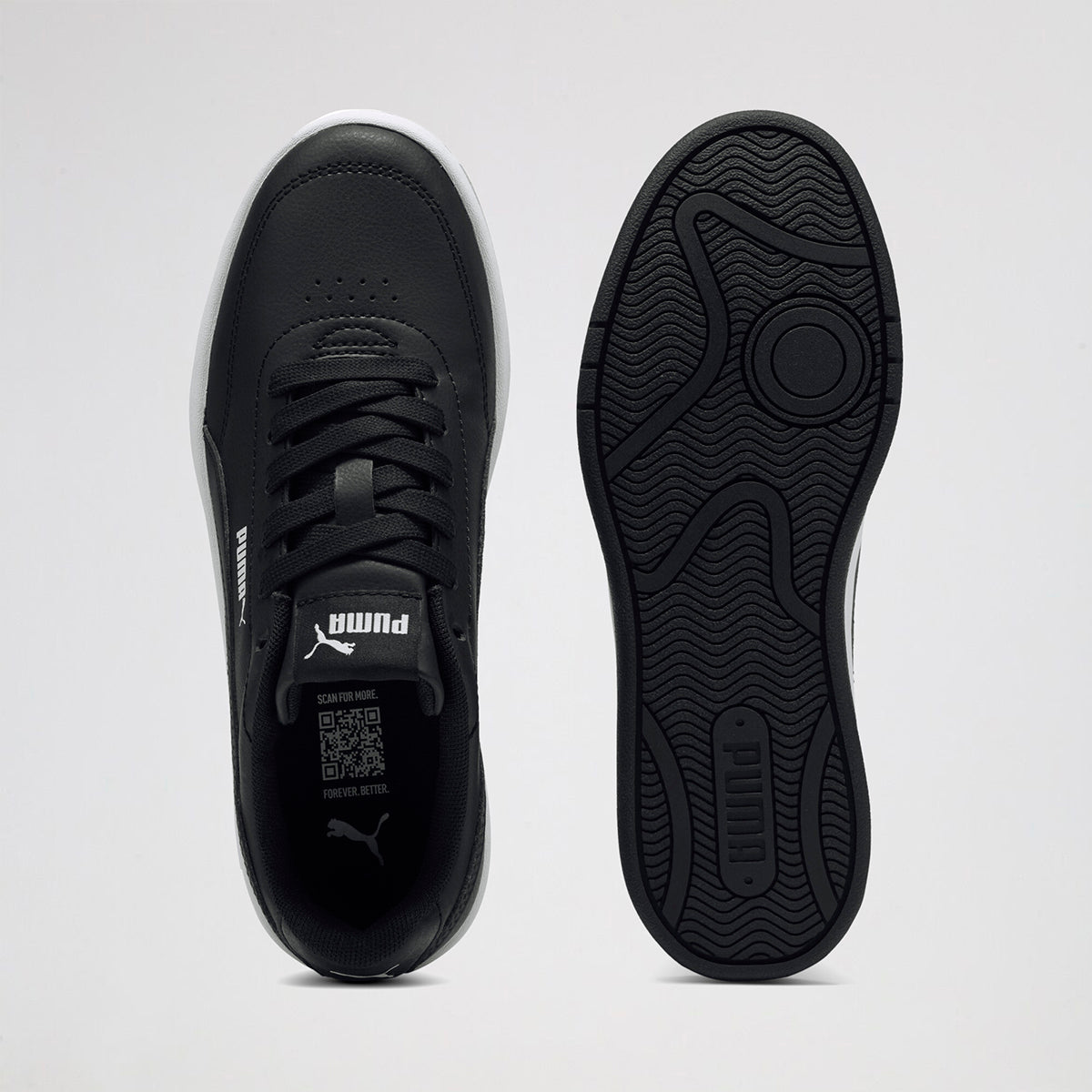 Zapatillas Puma Court Classic Clean Infantil sintético 3